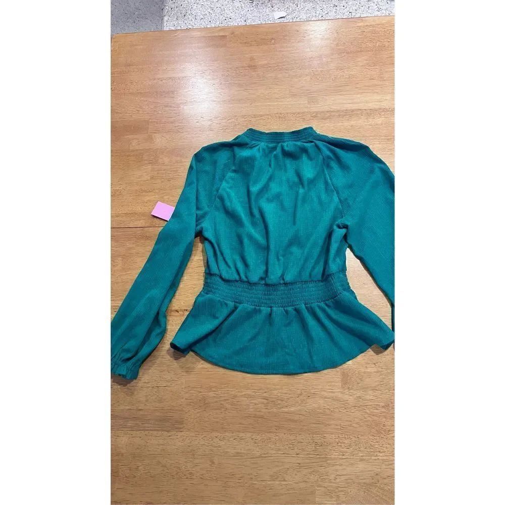 RILEY & RAE GREEN GAUZE BLOUSE WOMEN'S SIZE S NEW P1-151 - Picture 9 of 11